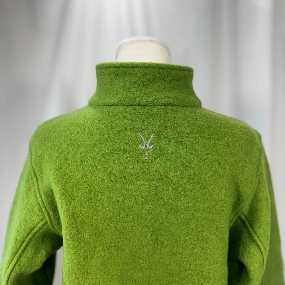 Ibex Merino Wool Full Zip Jacket Medium Green Gorpcore Earthy Outdoors Camping - Picture 5 of 16